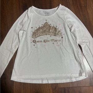The Children’s Place Toddler Girls Long Sleeve ‘Queen Like Mama’ Shirt - 5t